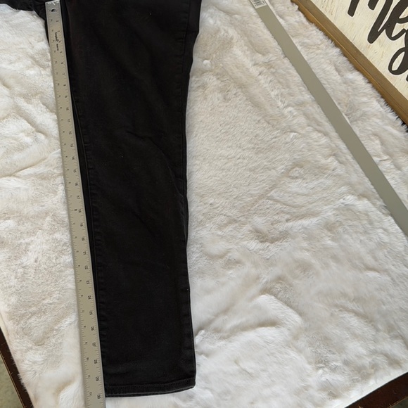 NYDJ Black Skinny Jeans Stretch Size 16 Pockets Straight Leg - Picture 10 of 13